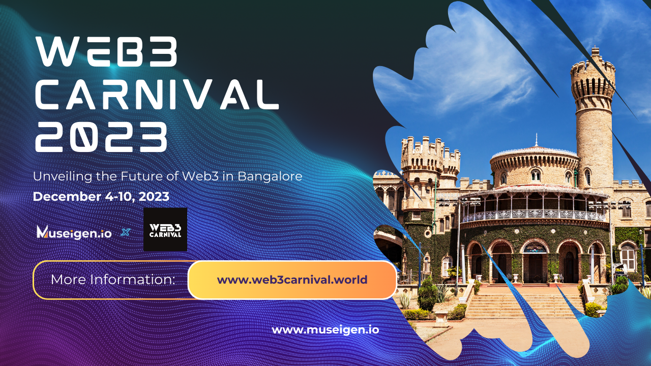 Attendees immersed in discussions and presentations at the Web3 Carnival 2023 in Bangalore, showcasing the latest in blockchain and Web3.