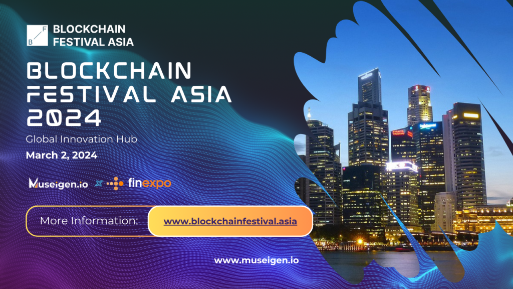 Blockchain Festival Asia 2024 at Marina Bay Sands, showcasing the latest in blockchain technology and global innovations.