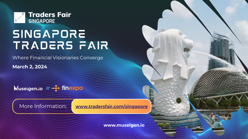 Attendees networking and sharing insights at the Singapore Traders Fair at Marina Bay Sands Expo.