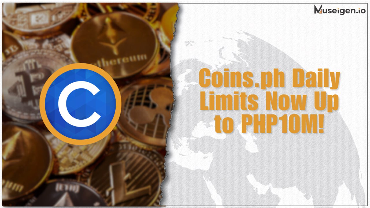 Coins.ph app interface showcasing new increased daily cash-in limits for enhanced cryptocurrency trading and transactions.