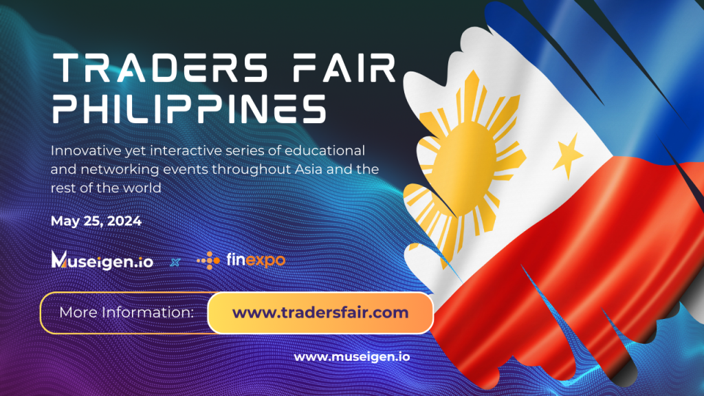 Group of professionals discussing finance at the Philippines Traders Fair event.