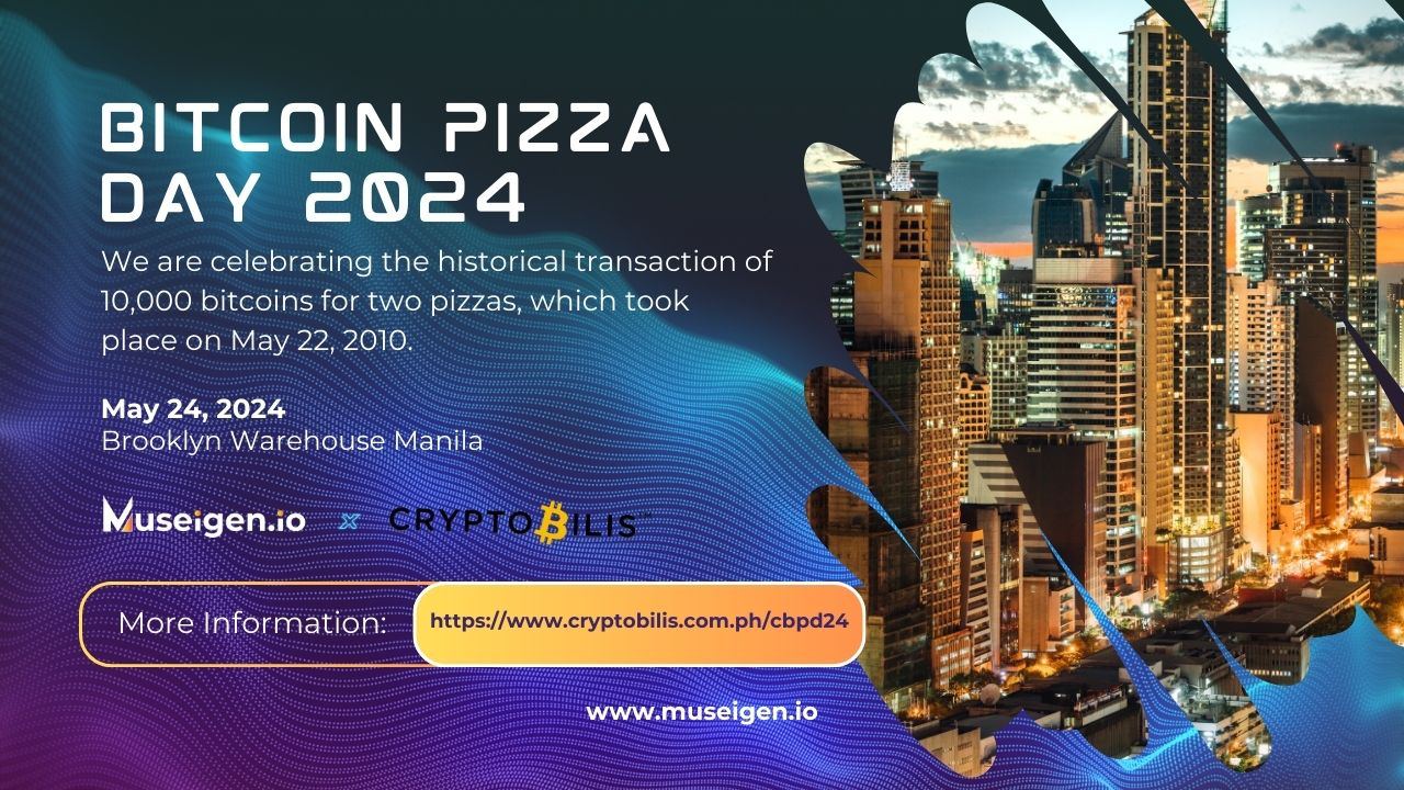 CryptoBilis presents 'Bitcoin Pizza Day 2024’ in collaboration with Satoshi Labs and Trezor: The Largest Bitcoin Pizza Party in the World.