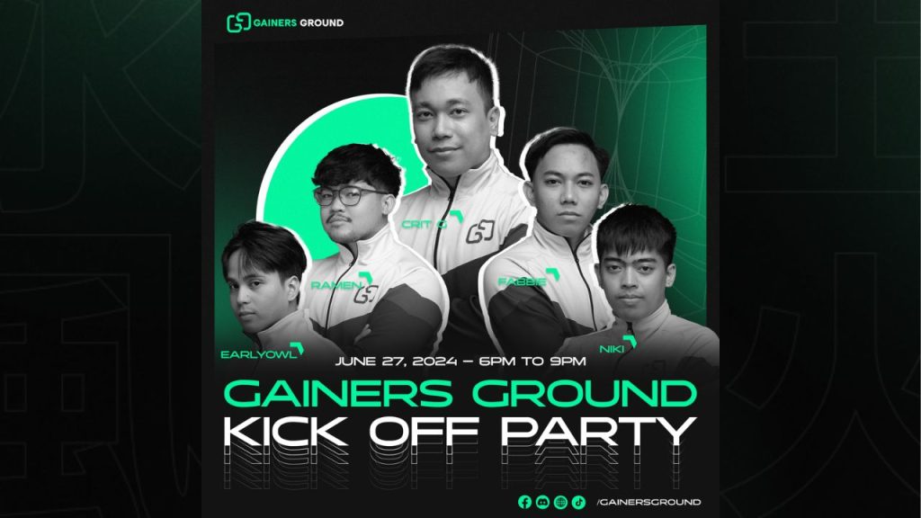 Gainers Ground: Kick off party
