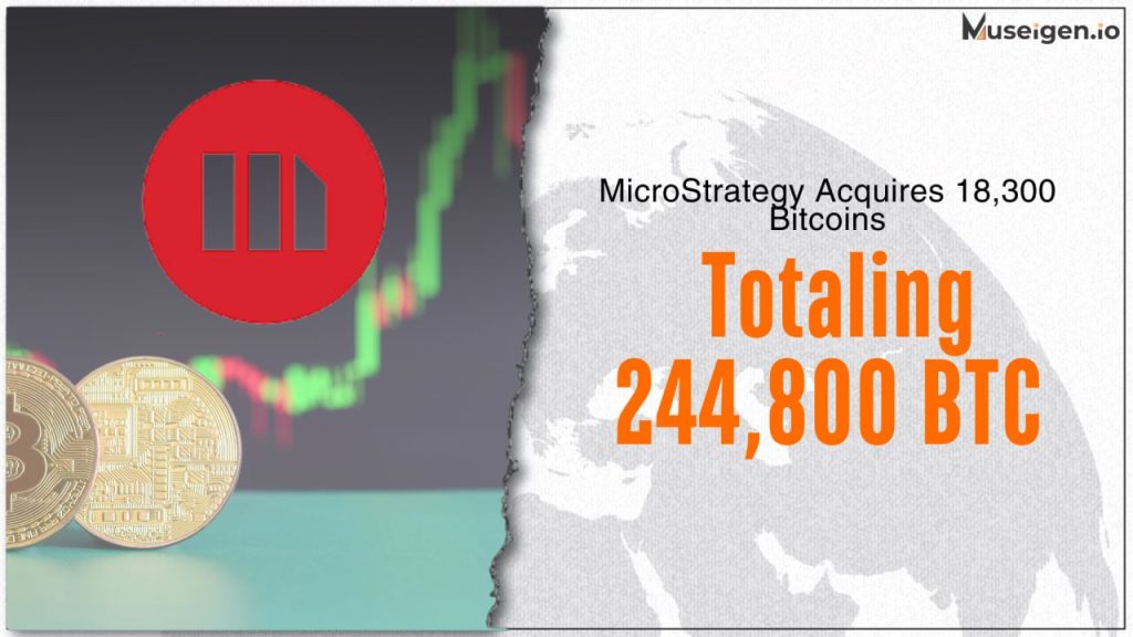 Michael Saylor announces MicroStrategy’s purchase of 18,300 bitcoins on X.