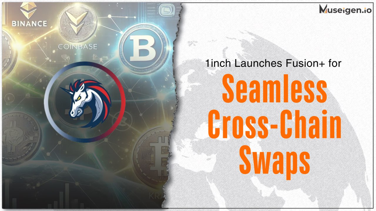 Illustration of atomic swap technology used in 1inch's new cross-chain feature.