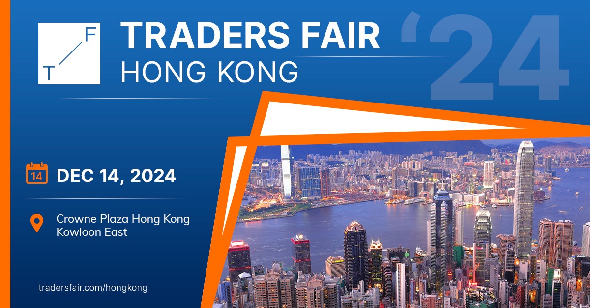 A large group of traders and investors attending a panel discussion at the Hong Kong Traders Fair 2024.