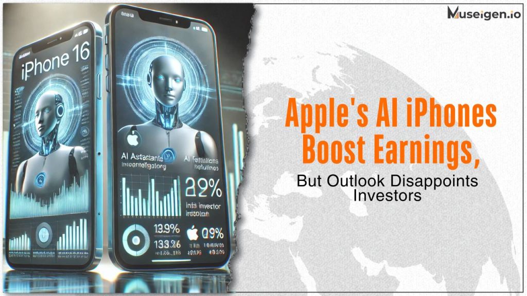 Apple Q4 earnings report showcasing iPhone revenue boost from AI features.