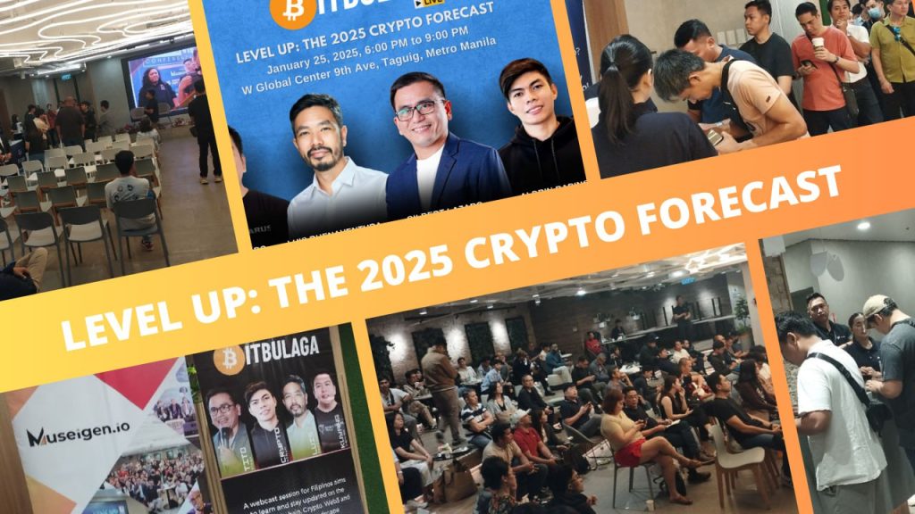 Crypto experts debating TG Mini Apps vs. DePIN at Bitbulaga 2025.