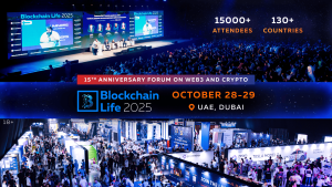 15th Anniversary Blockchain Life Forum 2025 Dubai - Web3 leaders, crypto experts, and 15,000 attendees gather for two days of networking and insights.