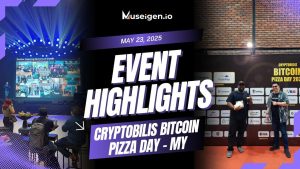 Museigen.io at Bitcoin Pizza Day 2025 in Malaysia — where crypto meets community and pizza fuels the future.